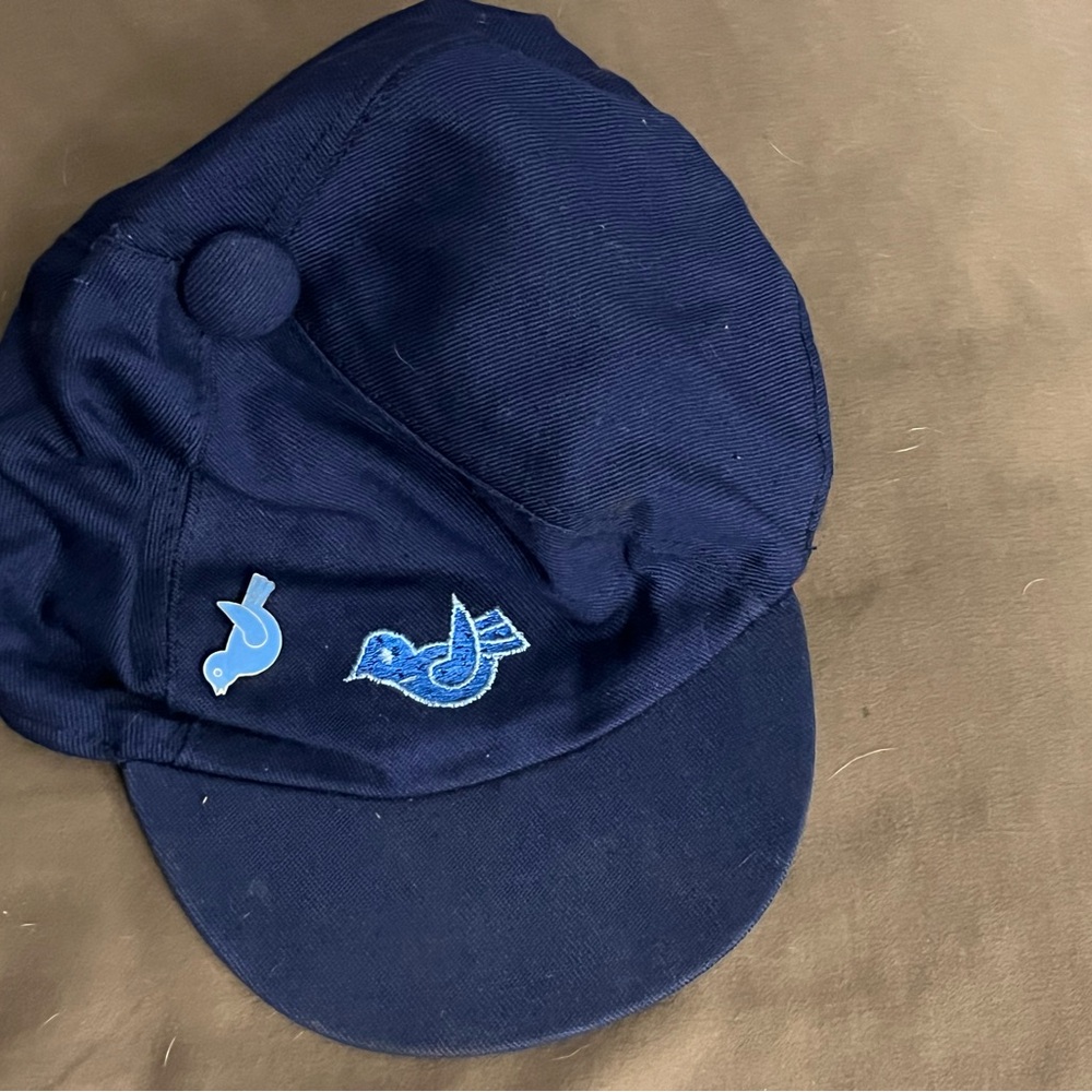 Kids Real Blue Bird Troupe Hat with Bird Embroidery